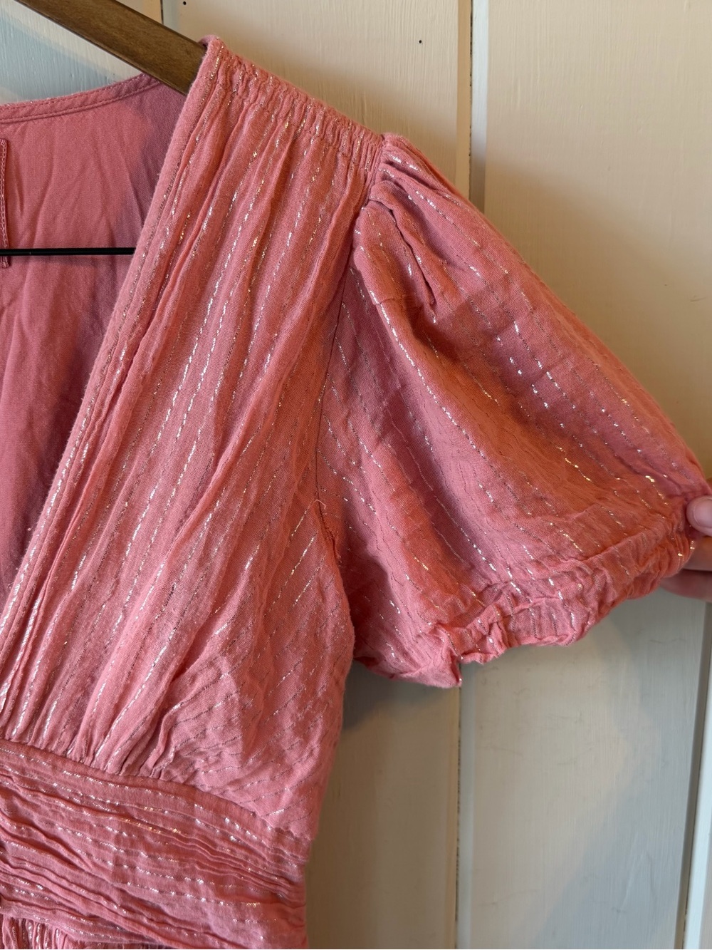 Anthropologie Dusty Rose Maxi Dress with Button Front - Picture 5 of 11